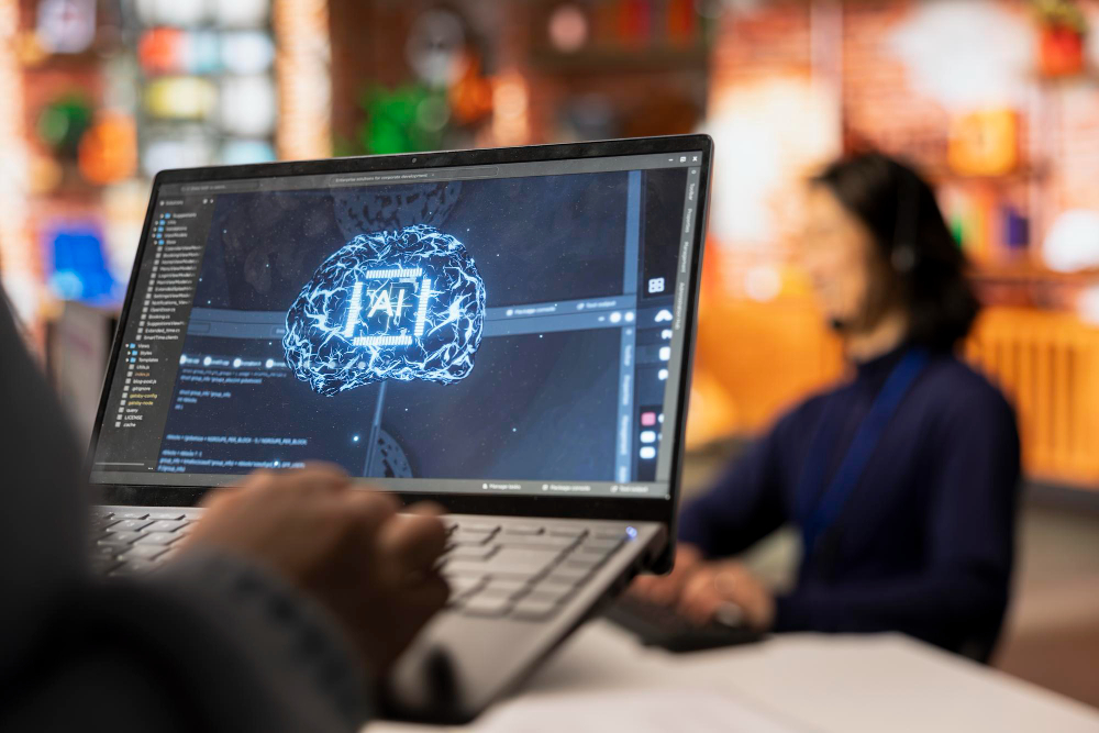 persona utilizando la inteligencia artificial en su día a día