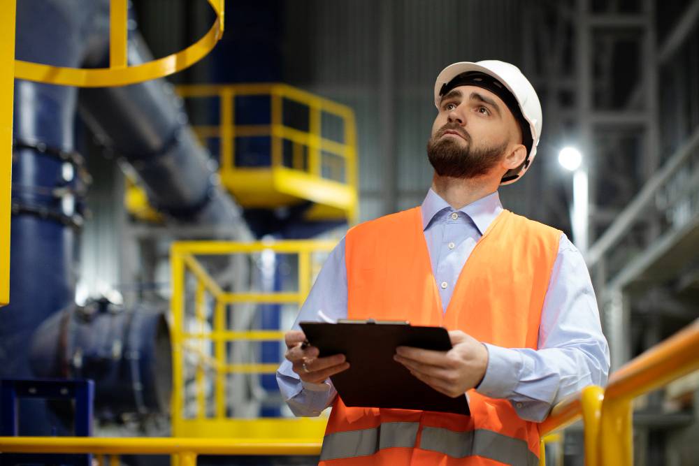 profesional ejerciendo sus funciones de ingeniero industrial
