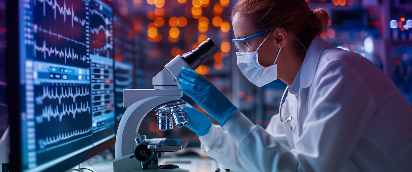 estudiante de bioingeniería en laboratorio