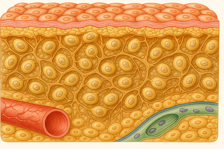 Grafica visual del nuevo órgano intersticio